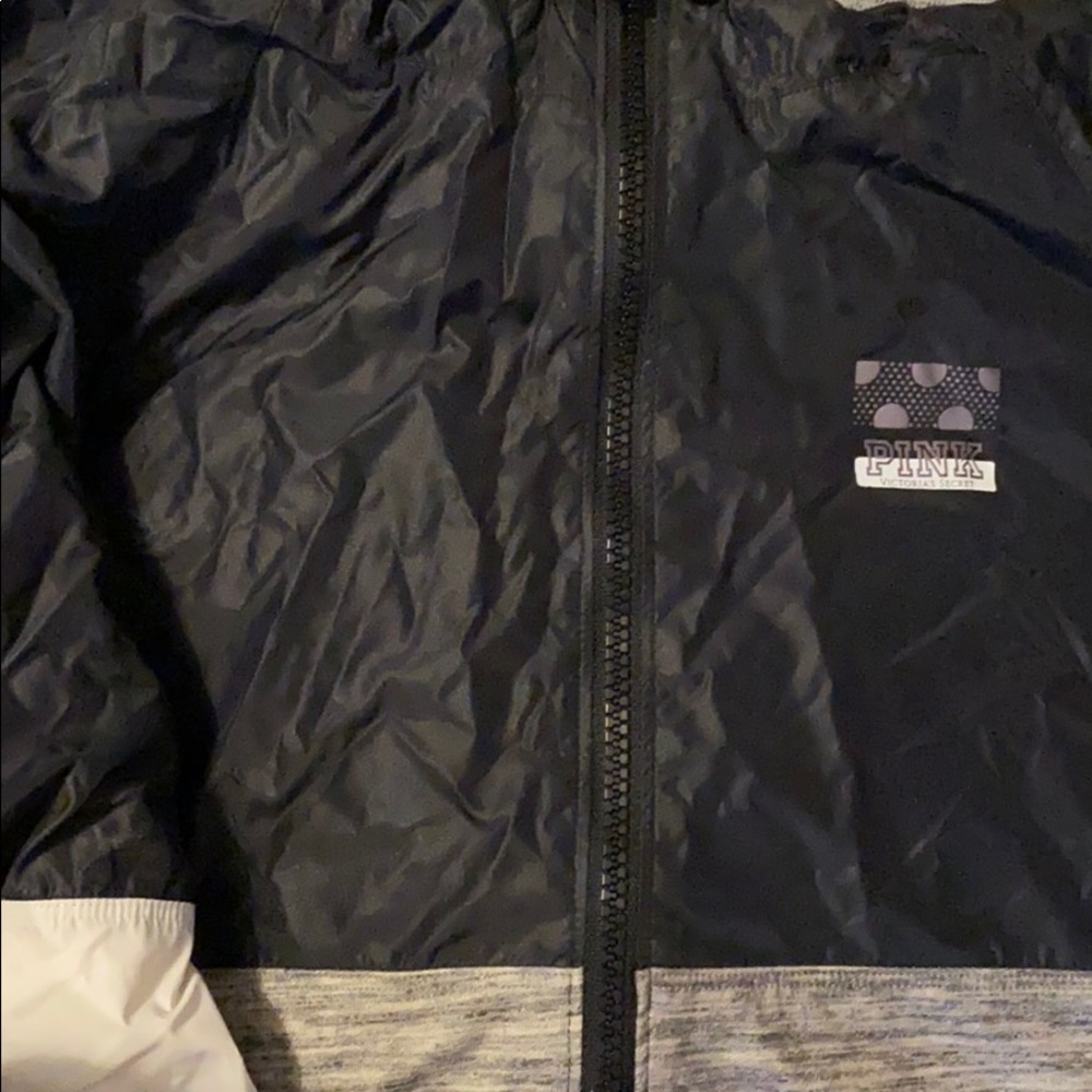 VS PINK light hooded jacket